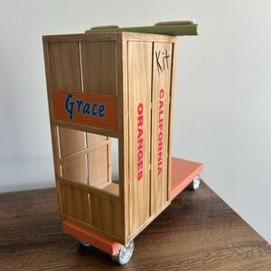 American Girl Kit Kittredge Scooter for 18” Doll Grace Orange Crate Box
